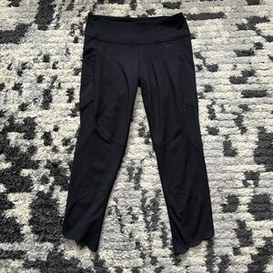 Abercrombie & Fitch 7/8 Black See Through Sheer Cropped Leggings S